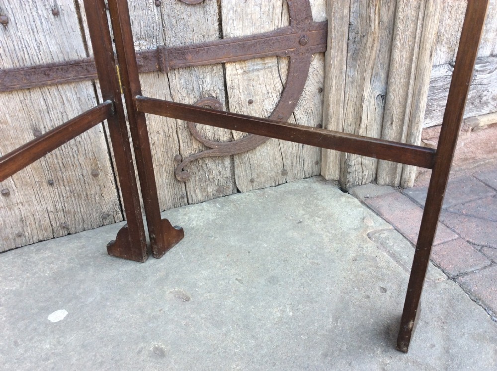 A Mahogany 2 fold towel rail View III