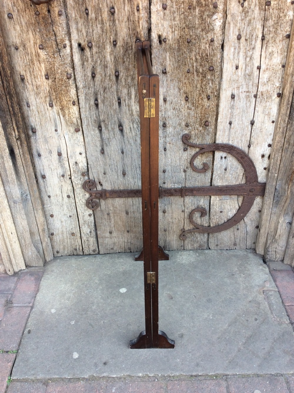 A Mahogany 2 fold towel rail View IV