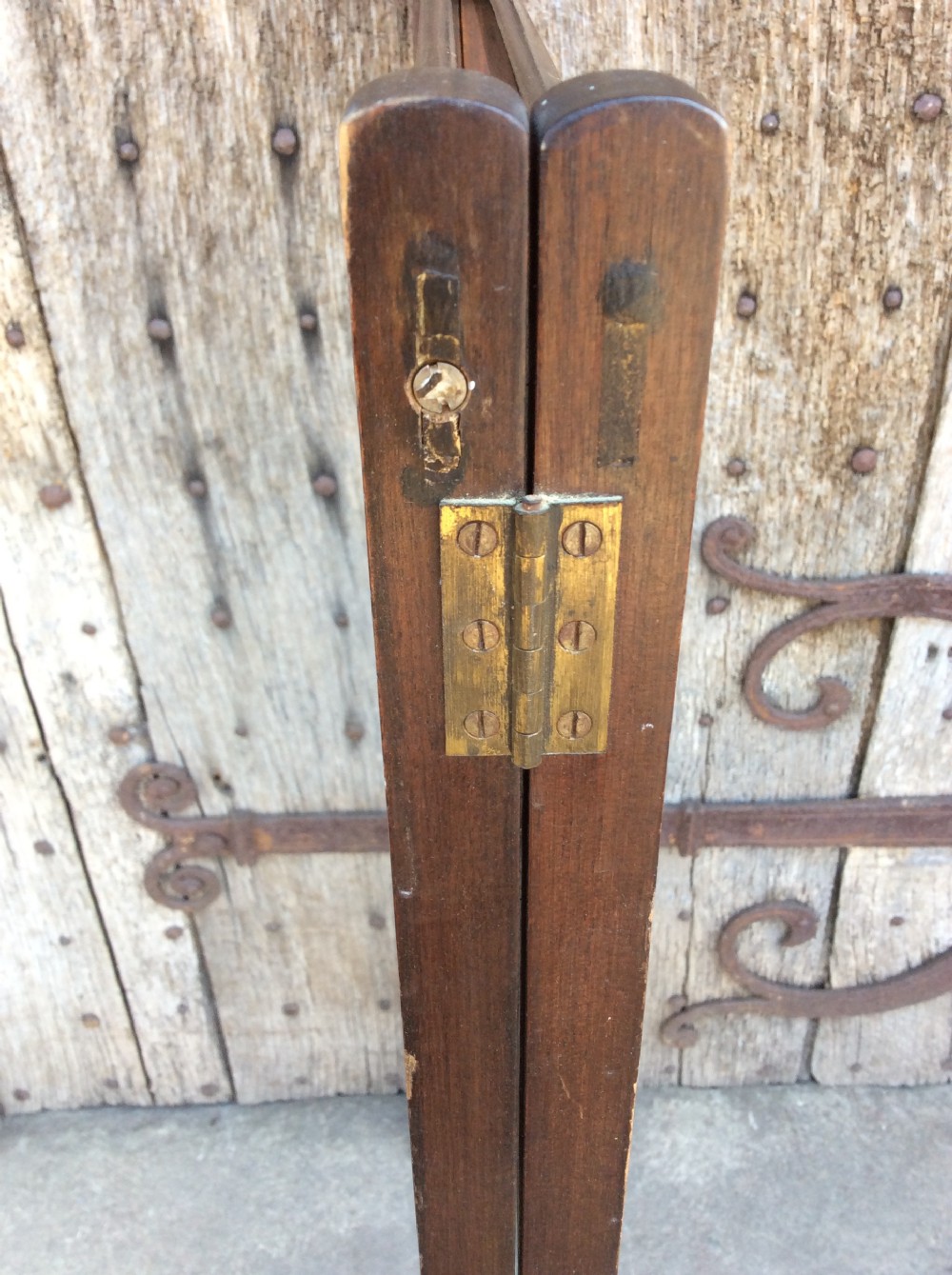A Mahogany 2 fold towel rail View V