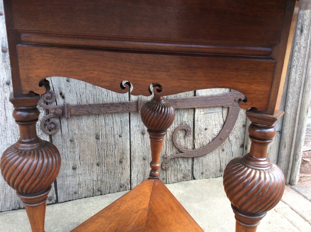 A 19thC Howard & Sons walnut table View IX