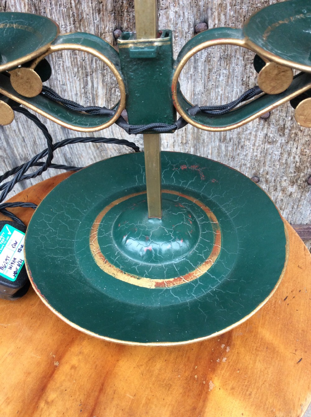 A 19thC toleware student lamp View V
