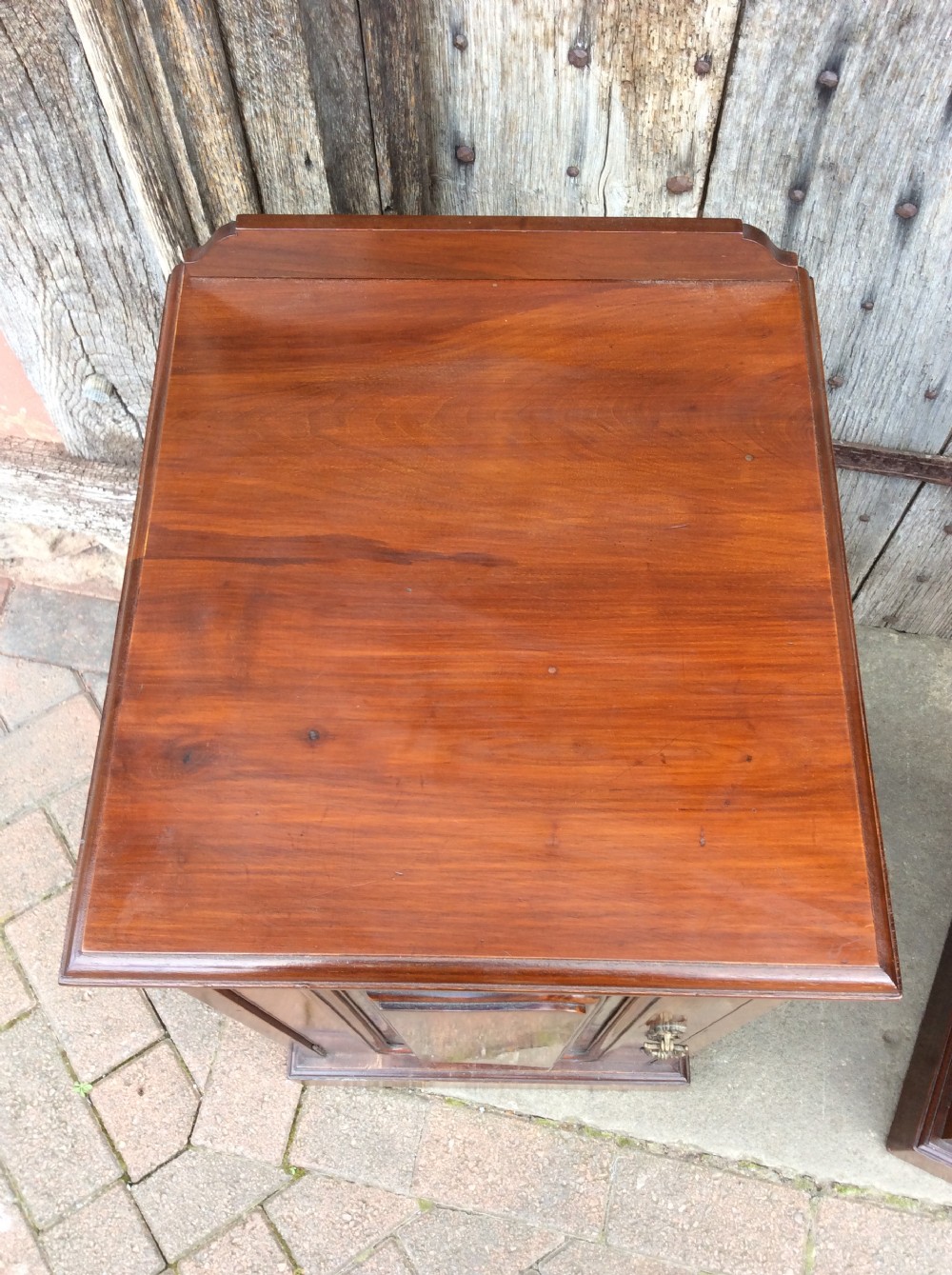 A pair of 19thC mahogany bedside cabinets View VII