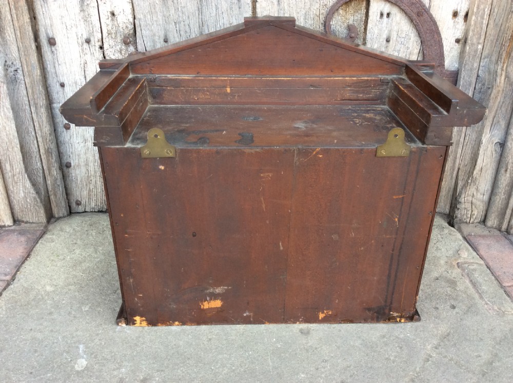 An Early 19thC architectural mahogany wall cabinet View VIII