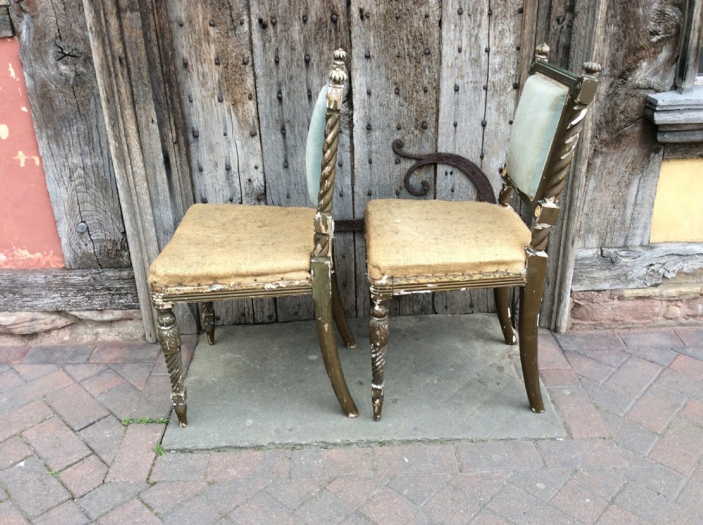 A Pair of 19thC decorated chairs View IV