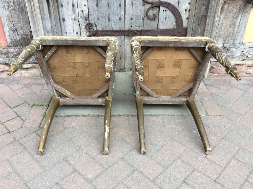 A Pair of 19thC decorated chairs View V