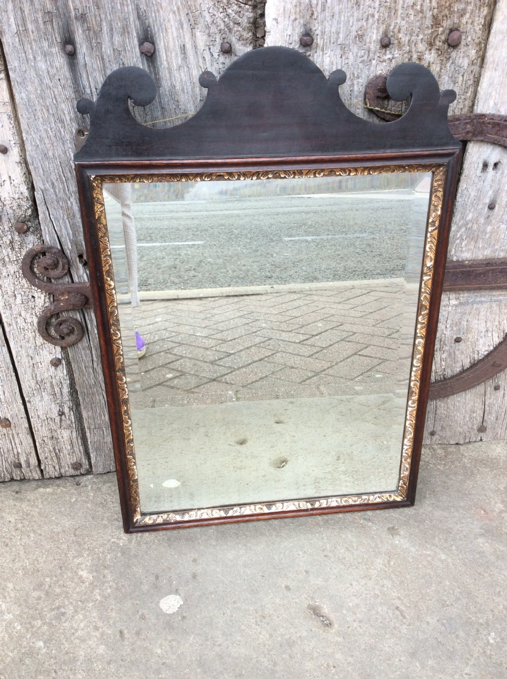 George II Mahogany bevelled mirror View IV
