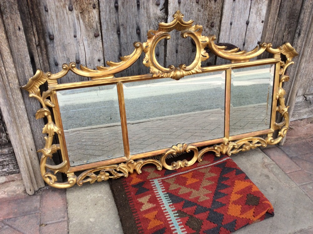 A 3 section  gilded mirror View II