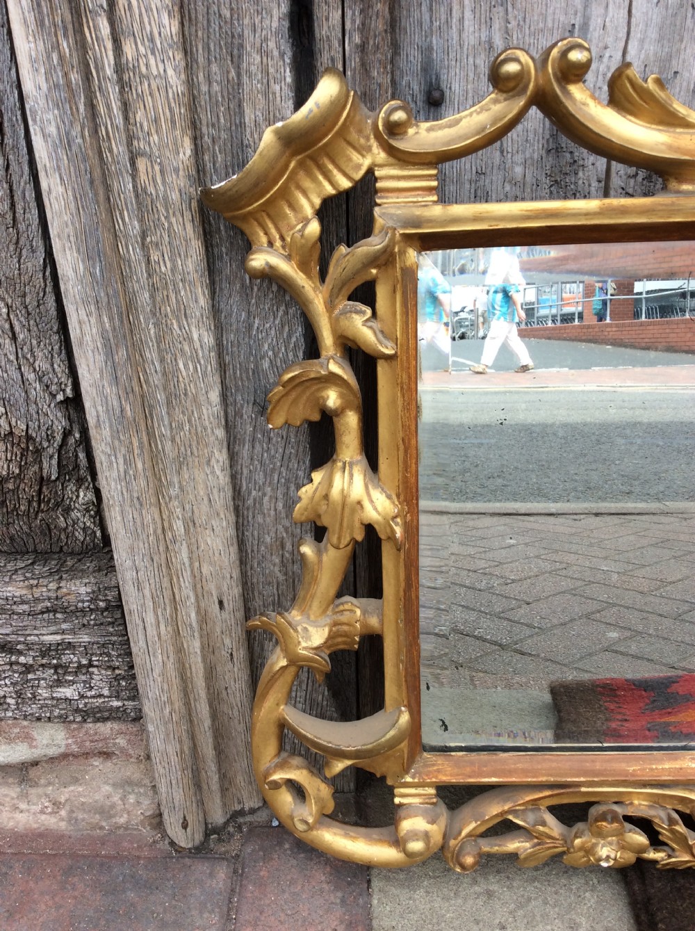 A 3 section  gilded mirror View III