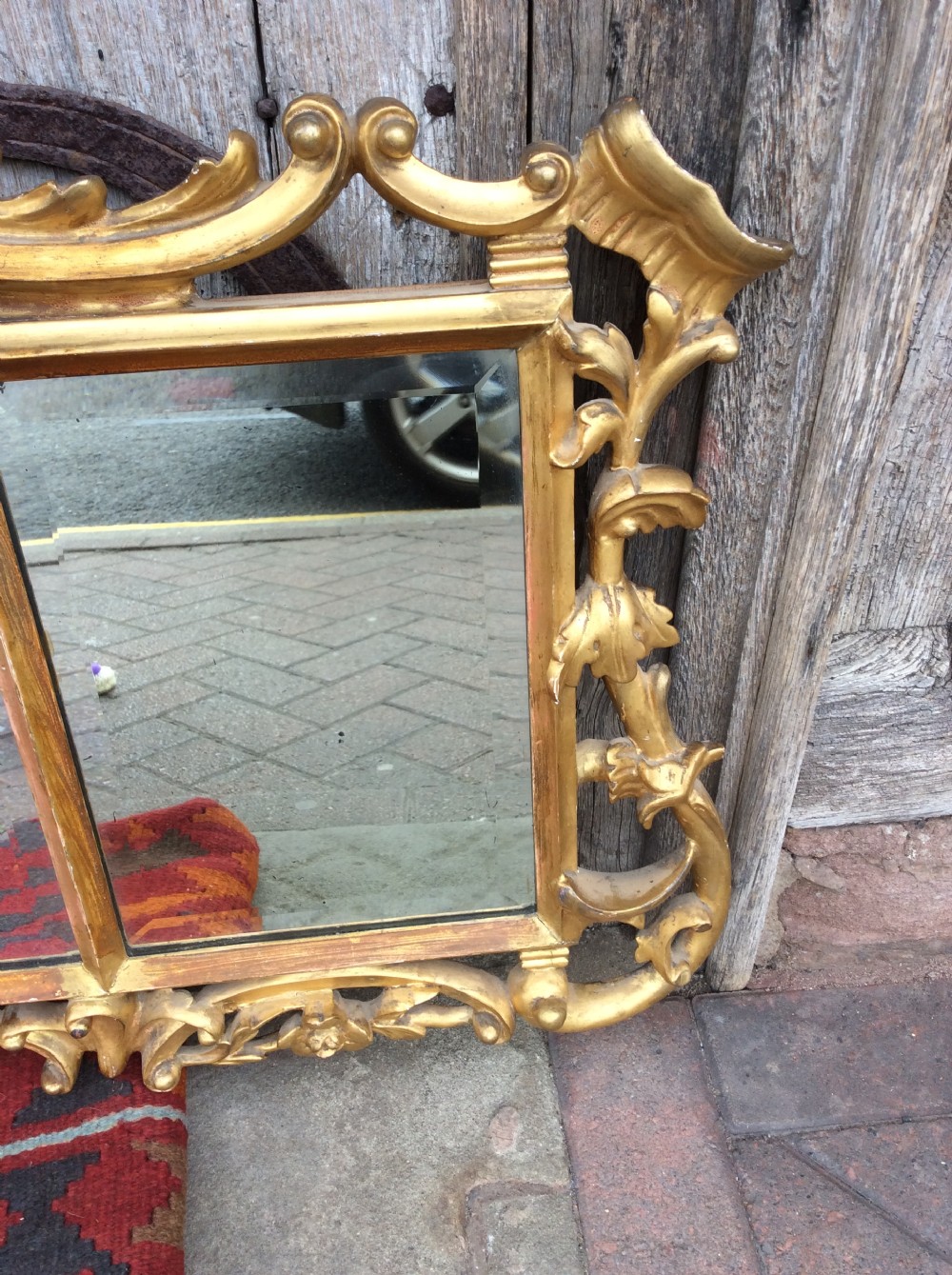 A 3 section  gilded mirror View V