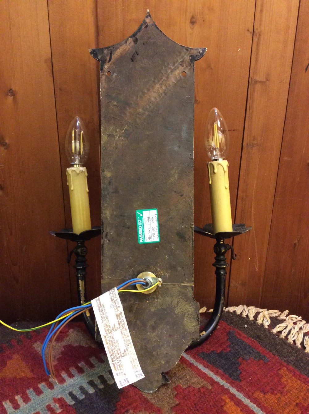 A 19thC lacquered wall light  View III