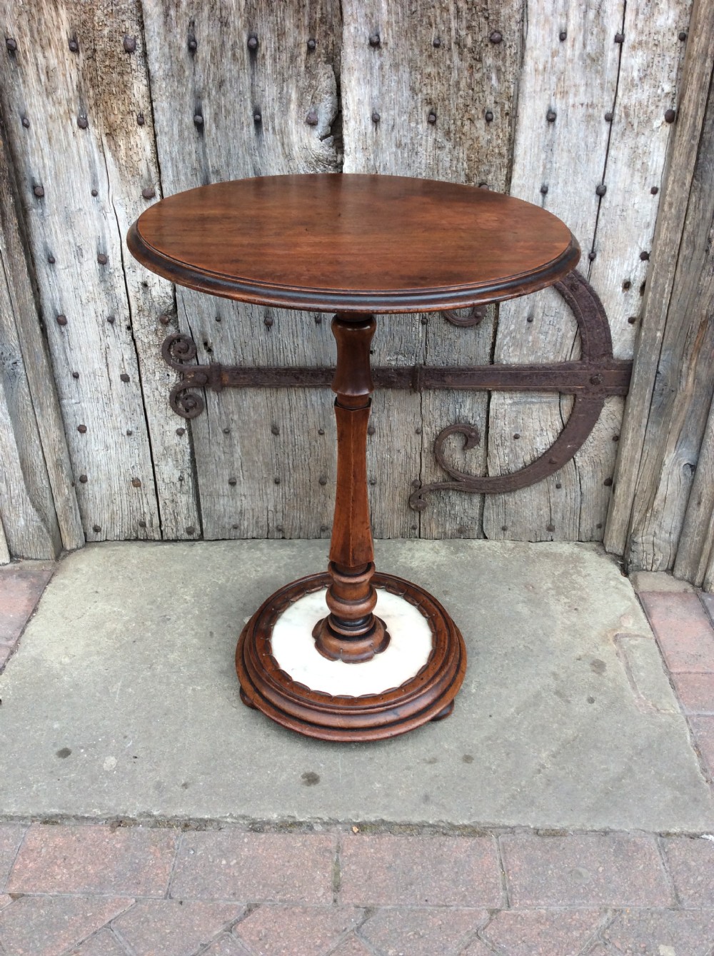 A 19thC Mahogany lamp table View VII