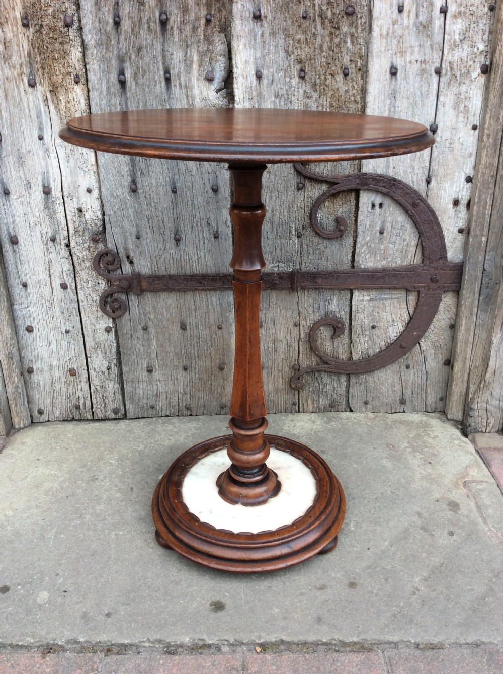A 19thC Mahogany lamp table View II