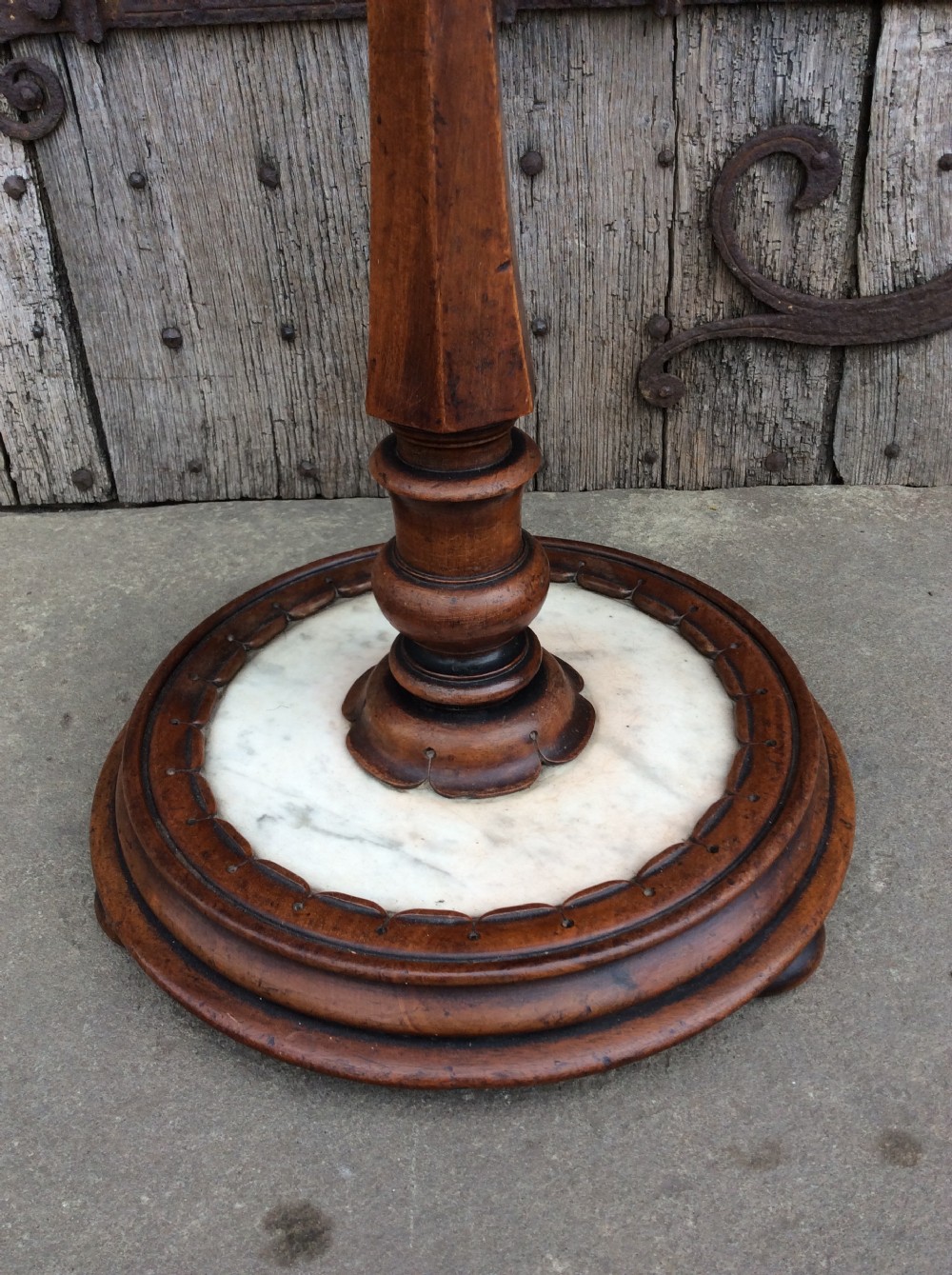A 19thC Mahogany lamp table View III