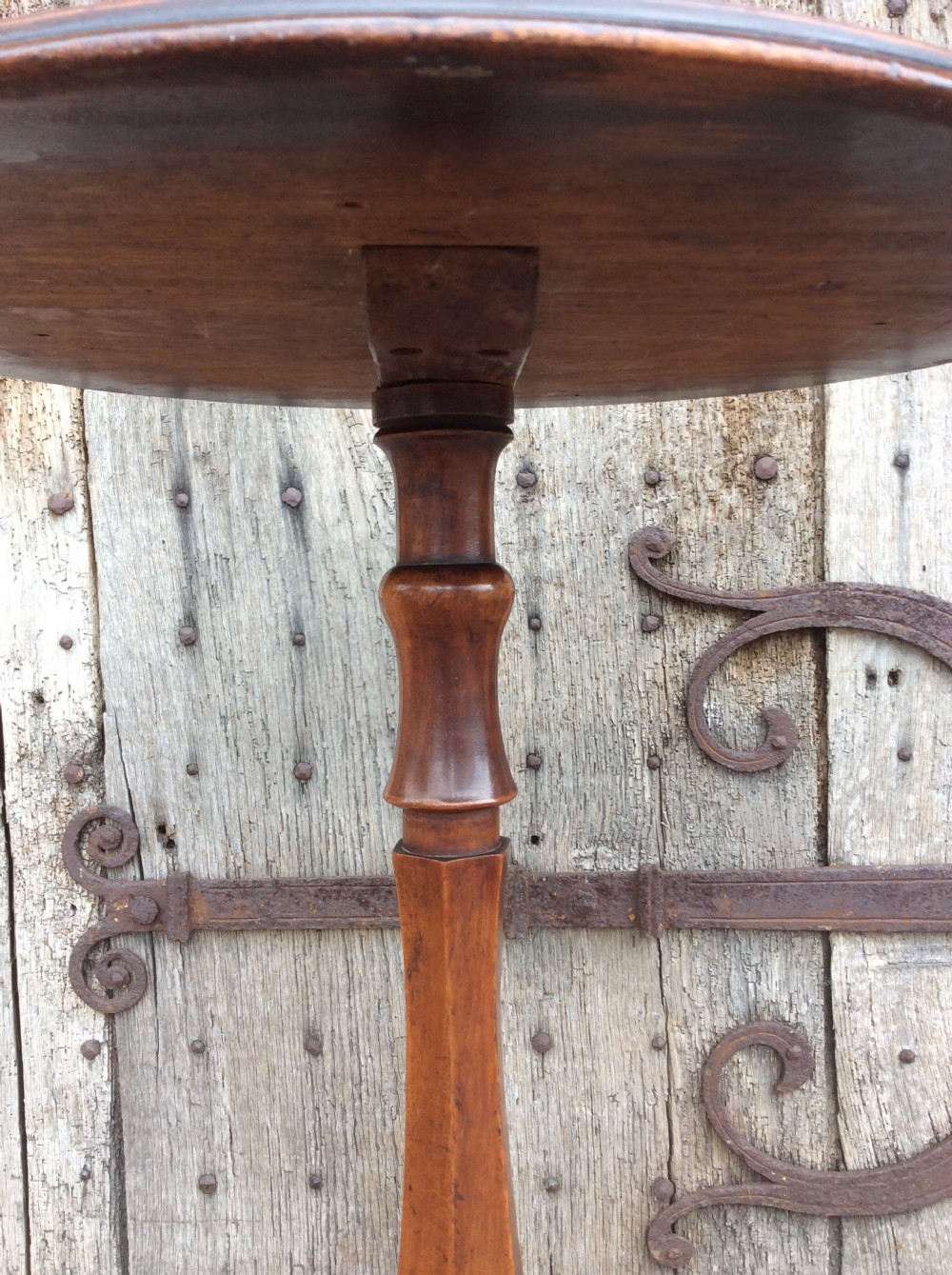 A 19thC Mahogany lamp table View IV