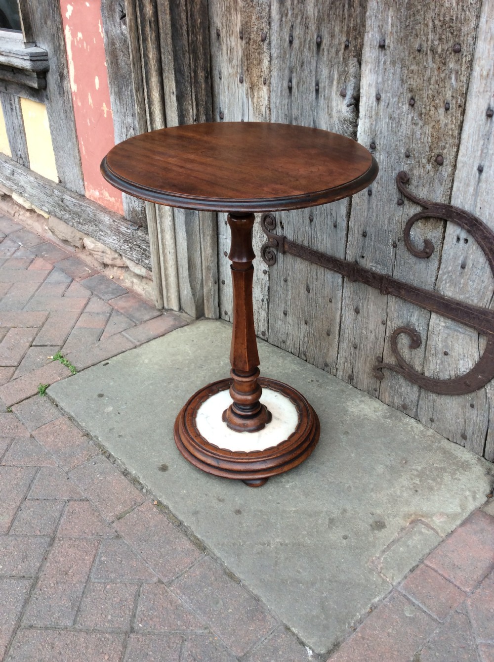 A 19thC Mahogany lamp table View VI