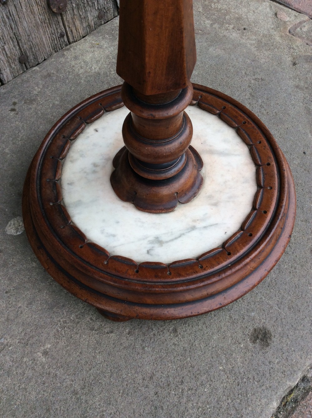 A 19thC Mahogany lamp table View VIII