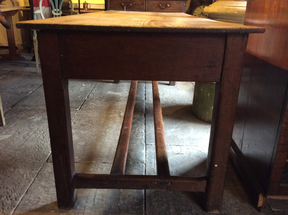 19thC Pine refectory table View IV