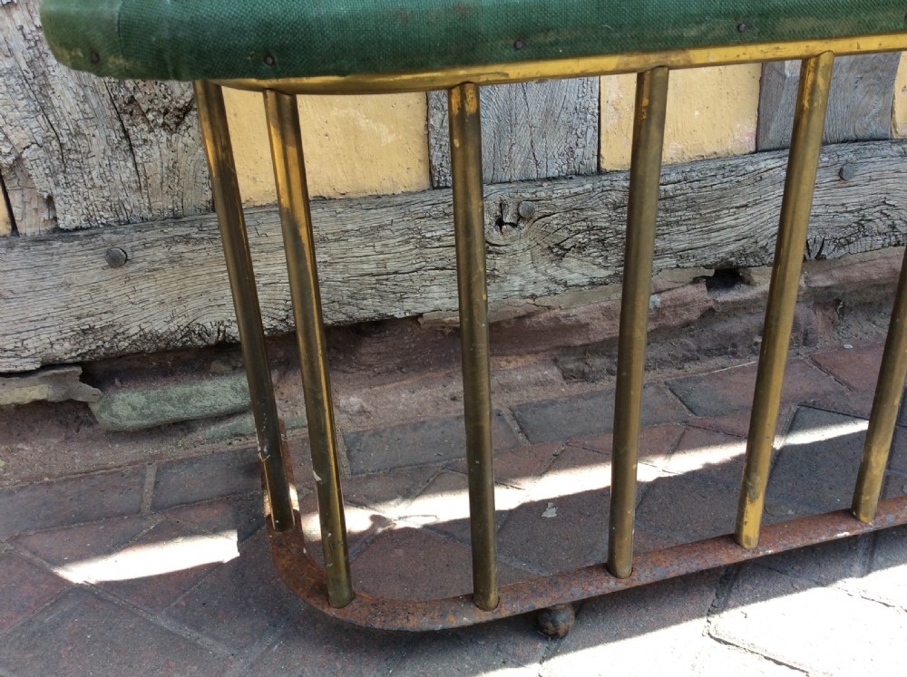 A 19thC brass and steel fender  View IV