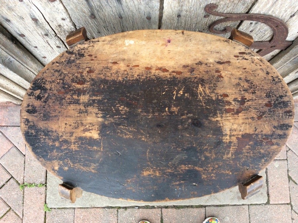 An Arts & Crafts gothic revival oak table View VIII