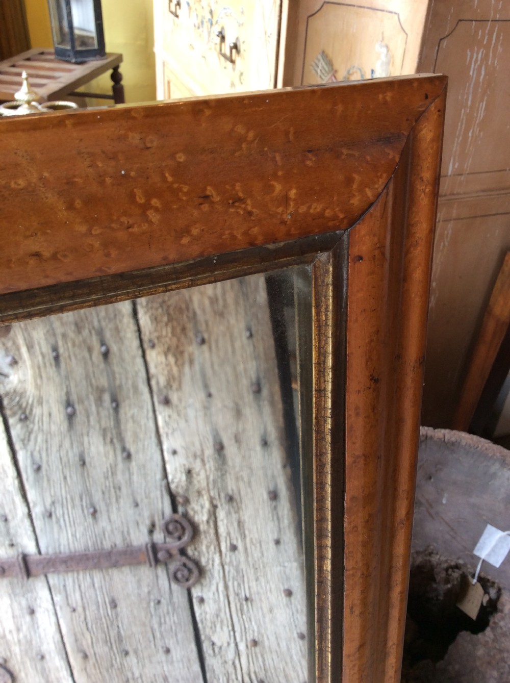A 19thC maple framed mirror View II