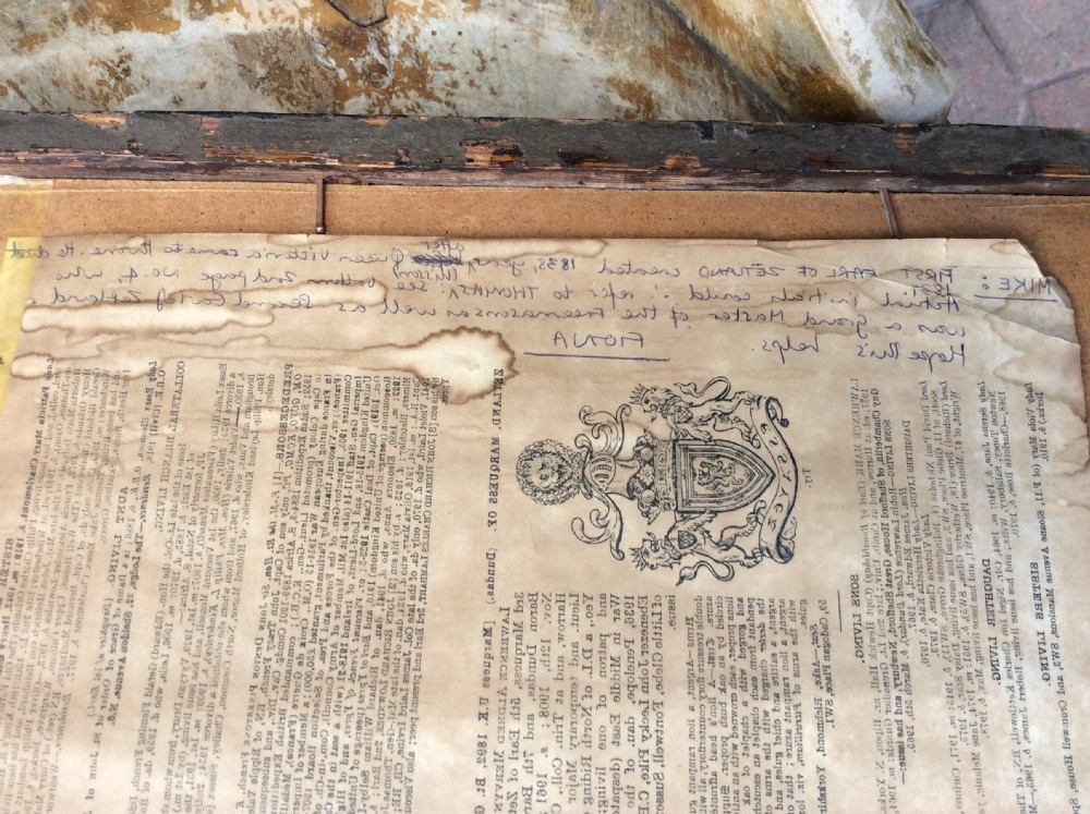 A 19thC masonic picture entitled «  Blossom and Decay »  View VIII