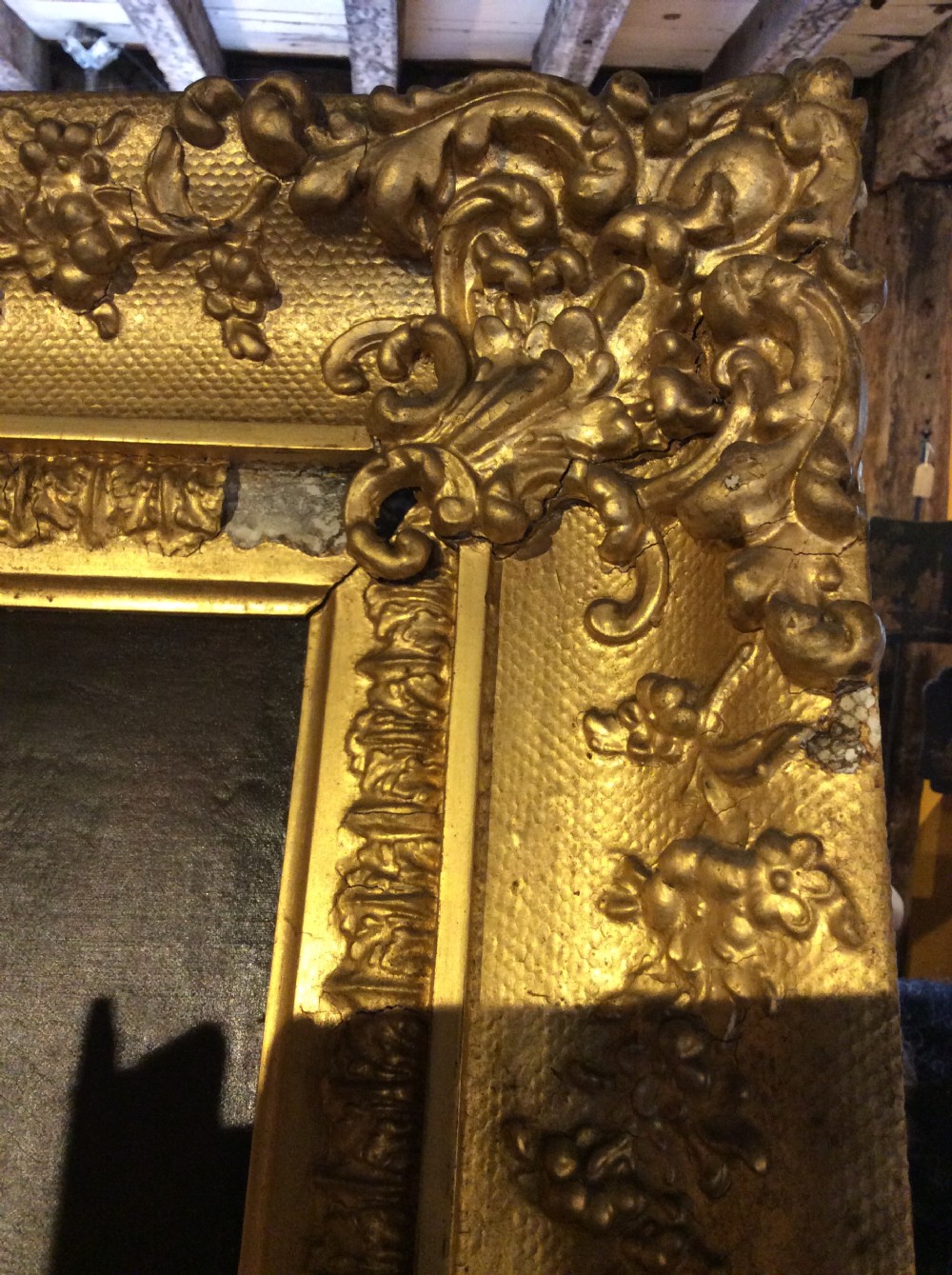 A 19thC oil painting of a lady in gilded frame View III