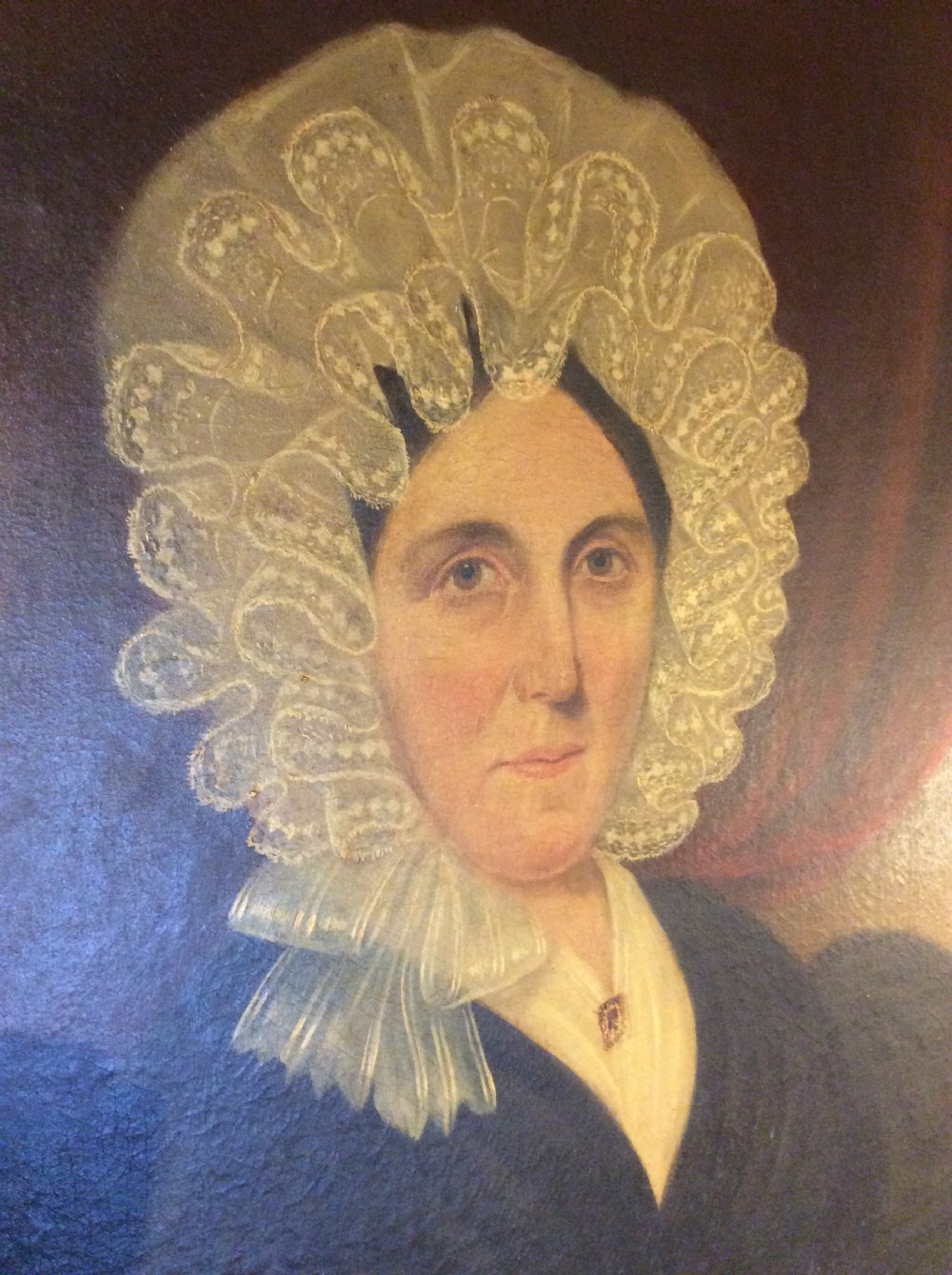 A 19thC oil painting of a lady in gilded frame View VII