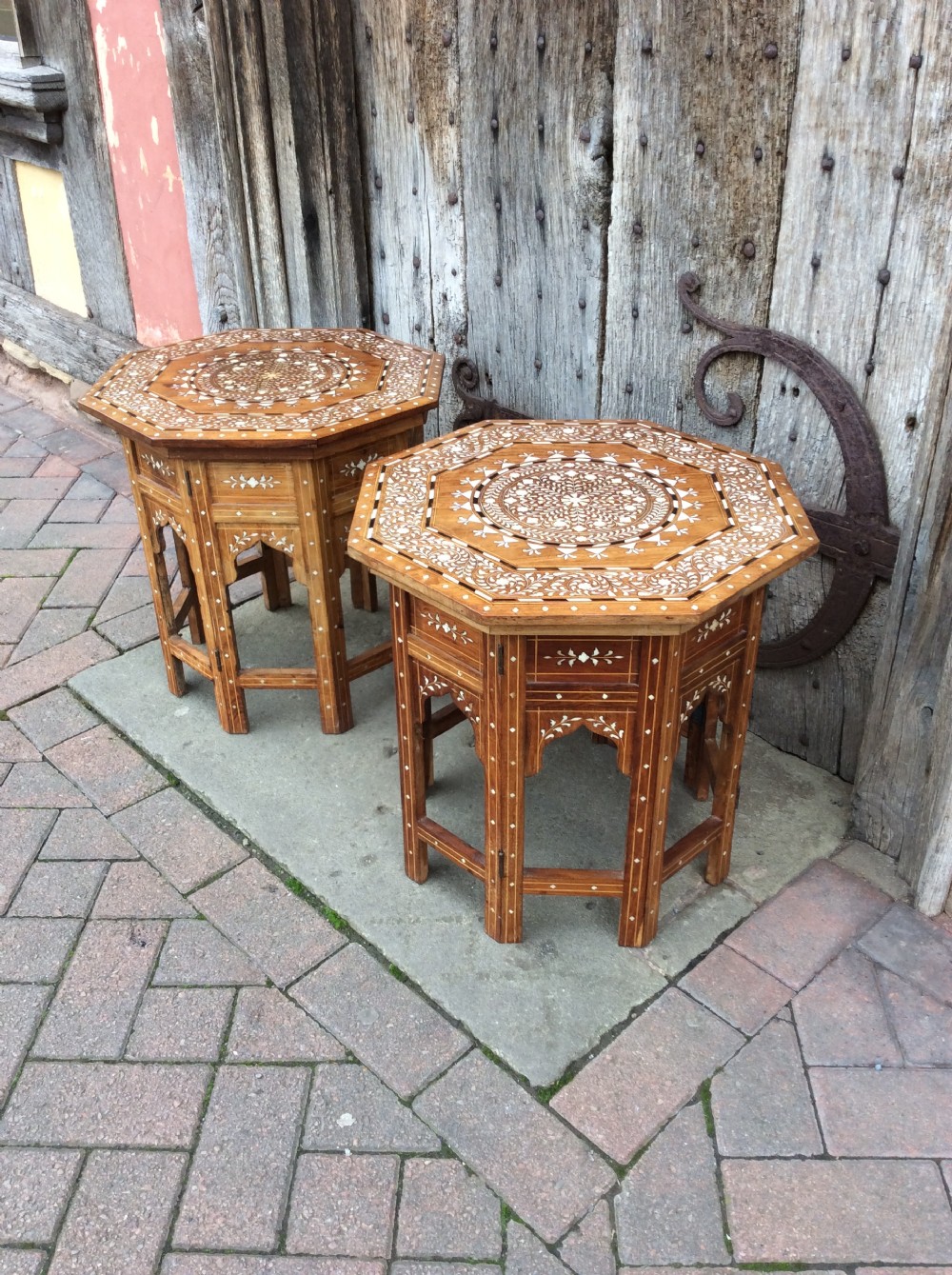 A pair of octagonal moorish tables View II
