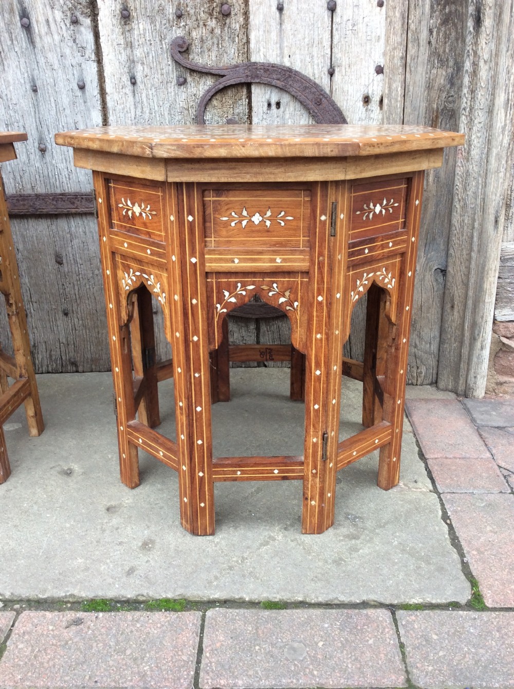 A pair of octagonal moorish tables View V