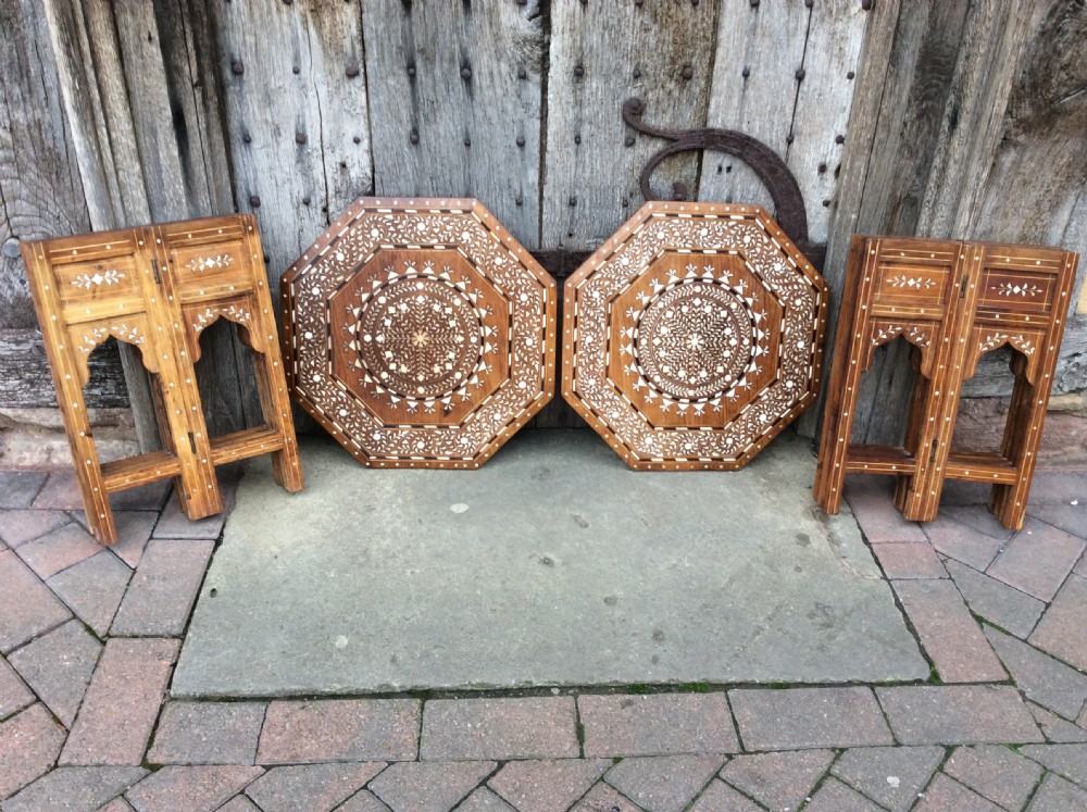 A pair of octagonal moorish tables View VI