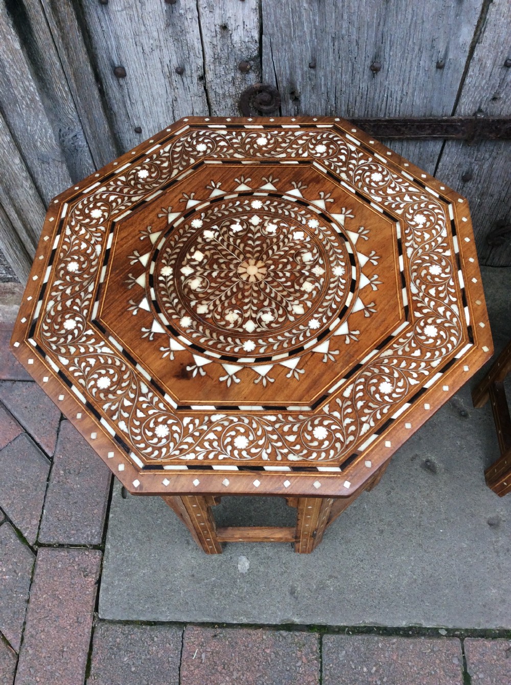 A pair of octagonal moorish tables View VII