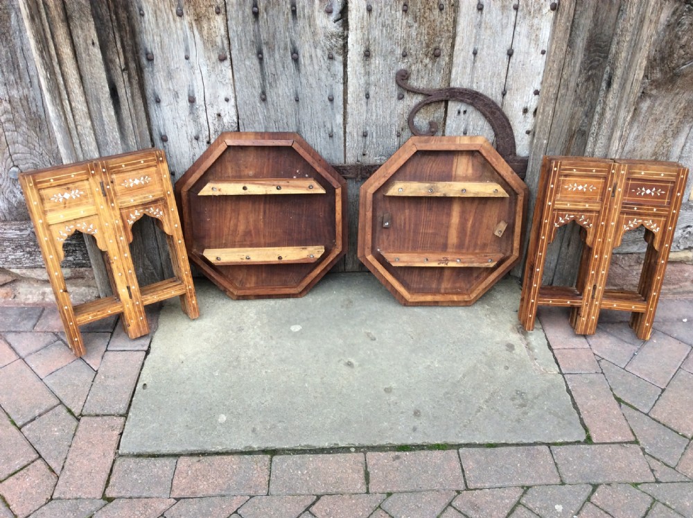 A pair of octagonal moorish tables View VIII