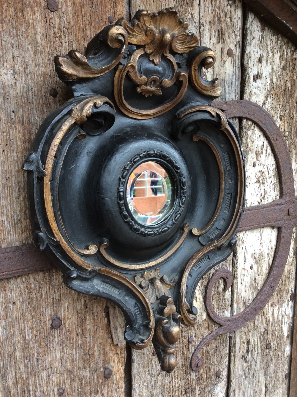 Early 19thC carved naval mirror View II