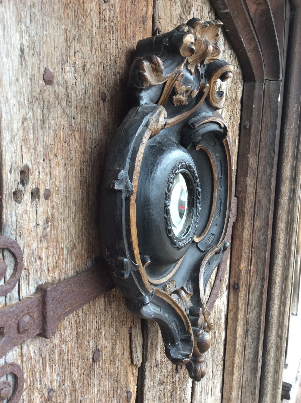 Early 19thC carved naval mirror View III