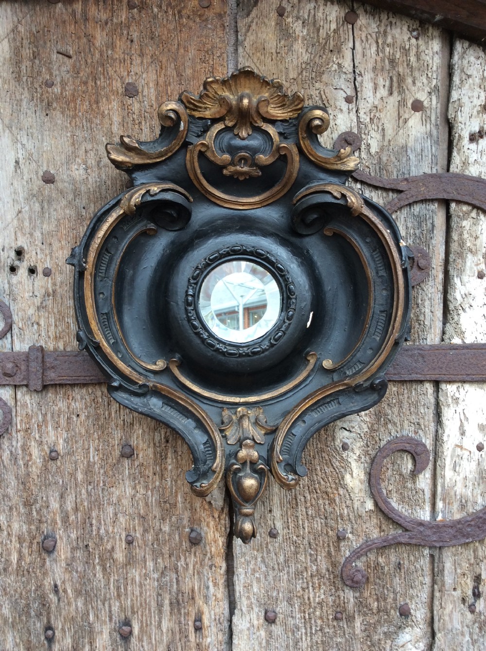 Early 19thC carved naval mirror View IX