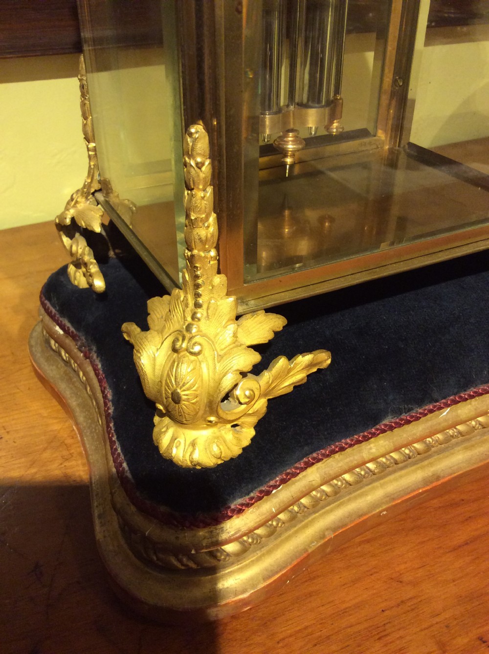 A 19thC French brass & ormolu clock of exeptional quality View IX