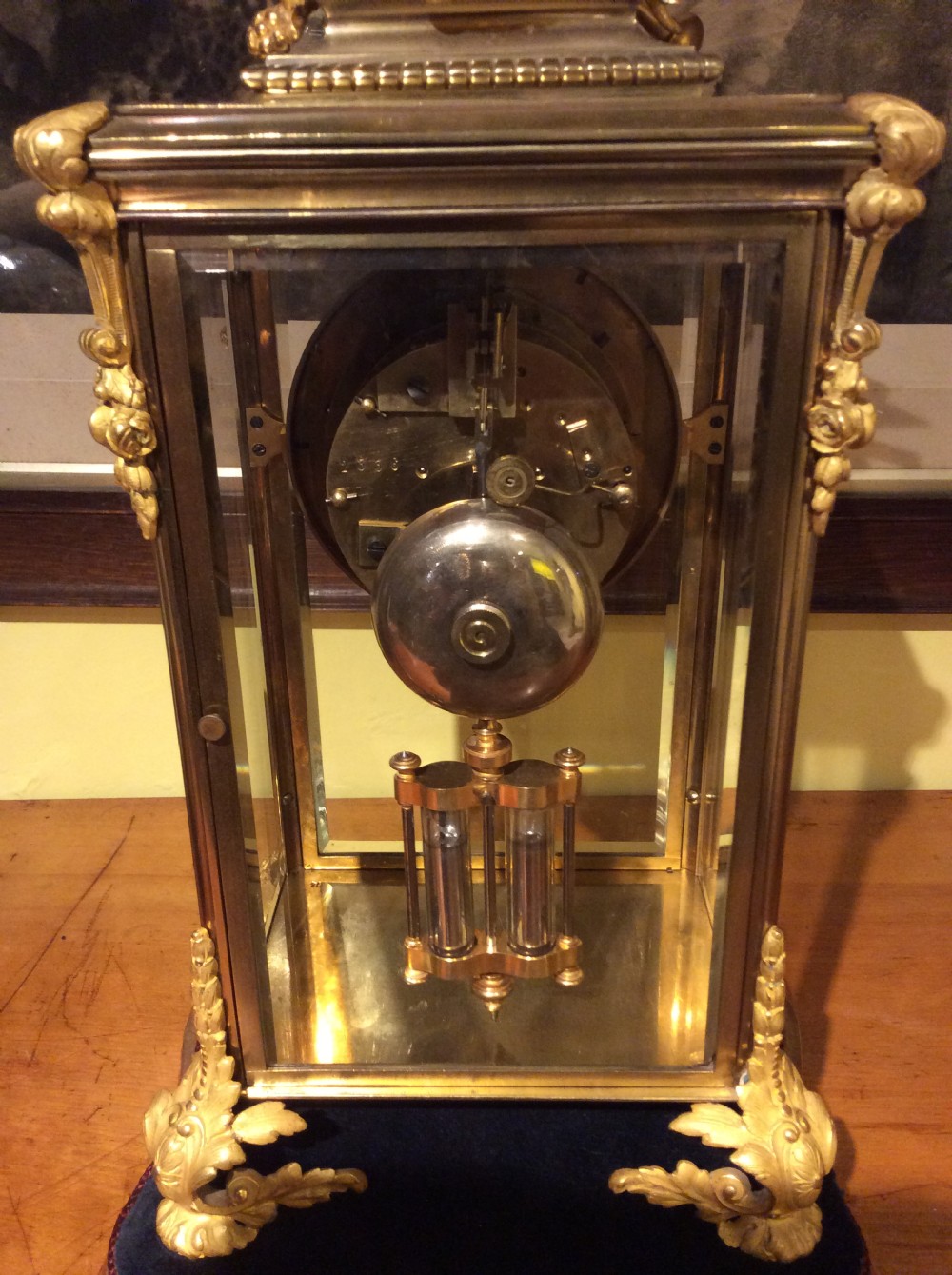A 19thC French brass & ormolu clock of exeptional quality View XIV