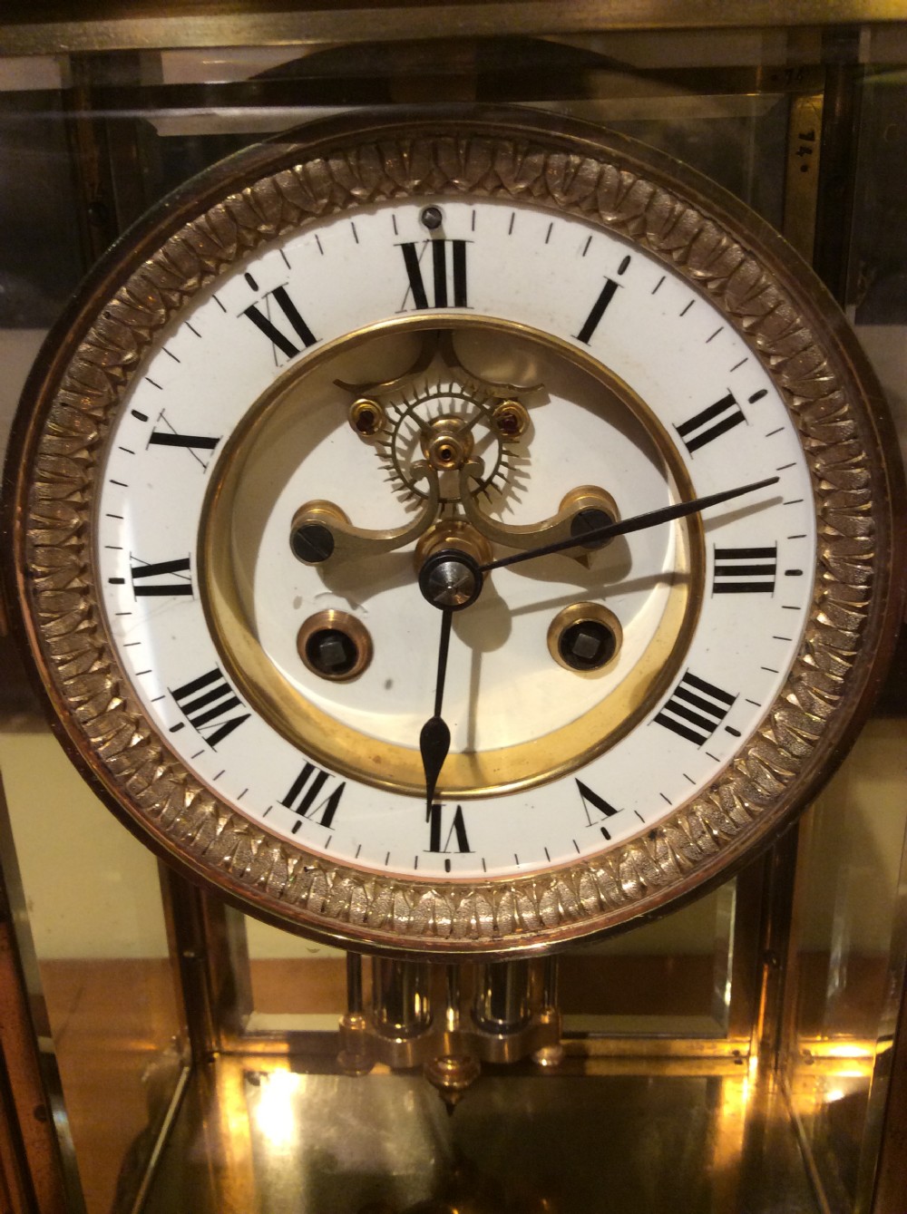 A 19thC French brass & ormolu clock of exeptional quality View XVII