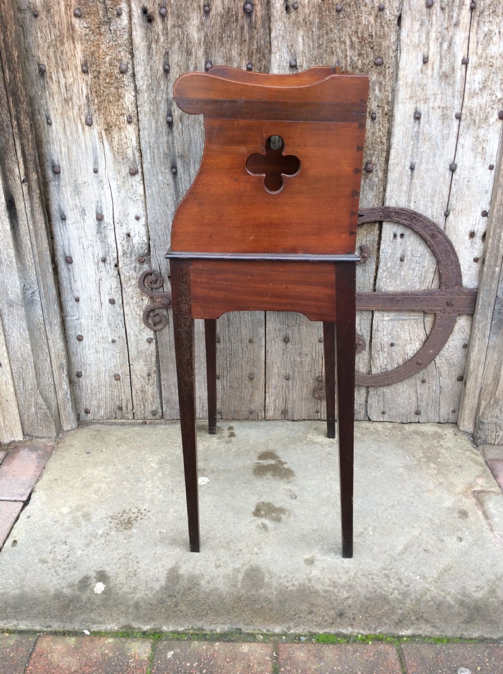 An 18thC mahogany book stand View VI