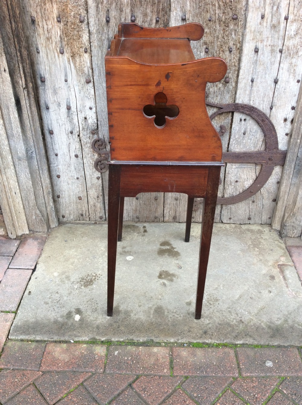 An 18thC mahogany book stand View VII