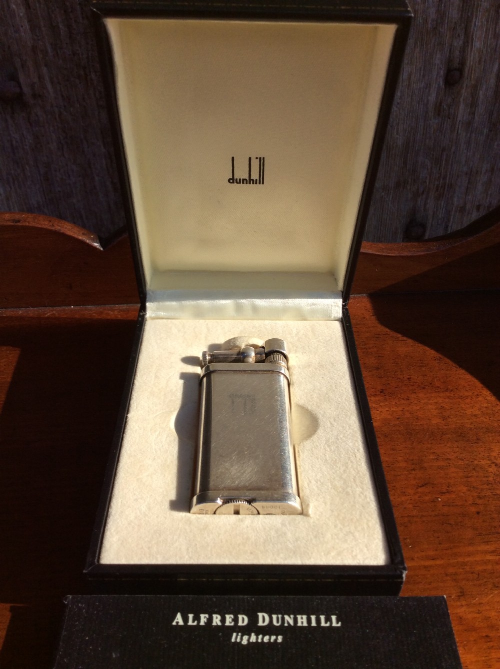 Art deco Dunhill silver lighter
