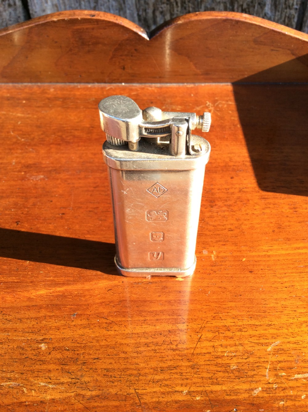 Art deco Dunhill silver lighter View V