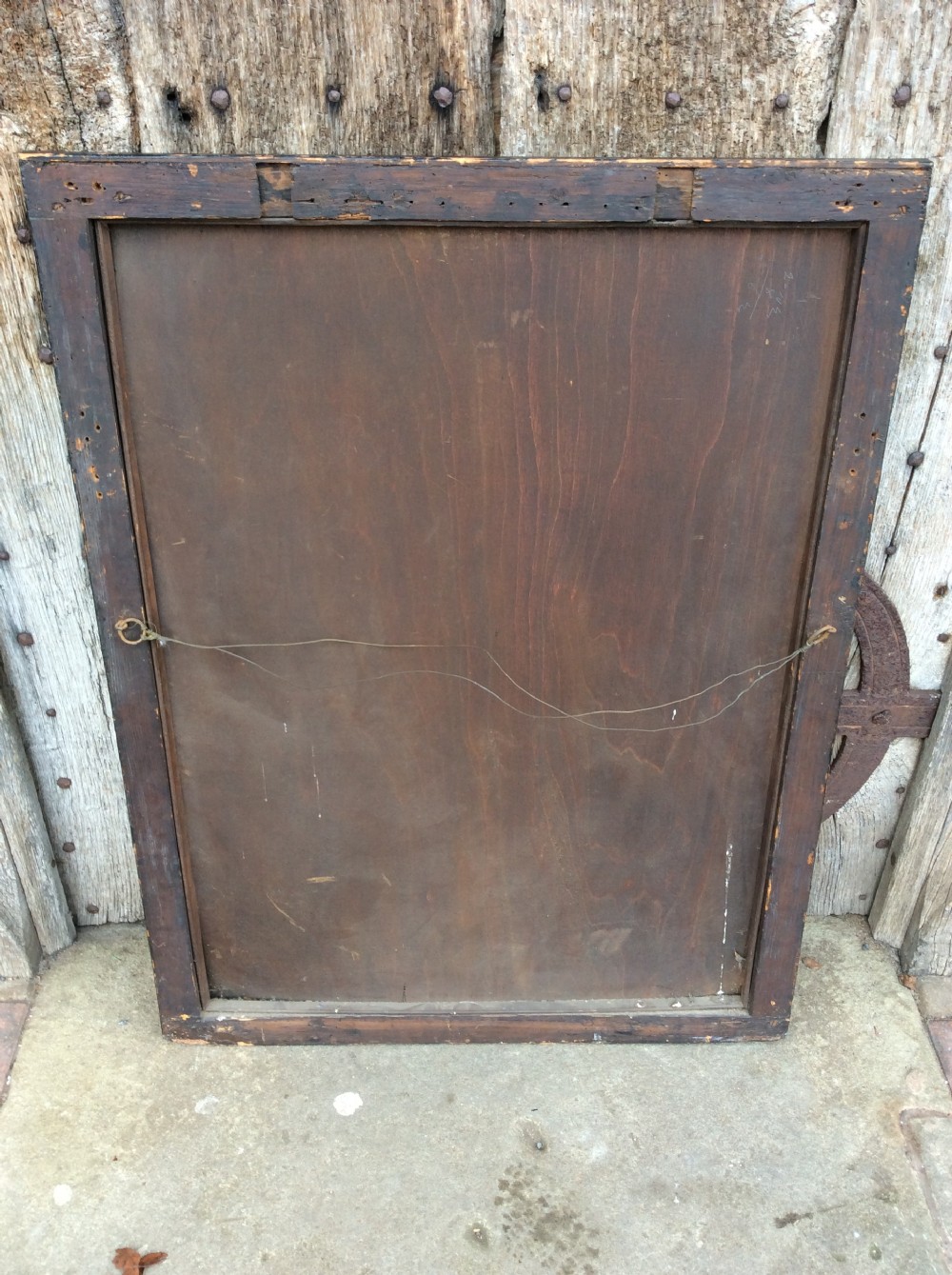 An 18thC black lacquered chinoiserie mirror View IX