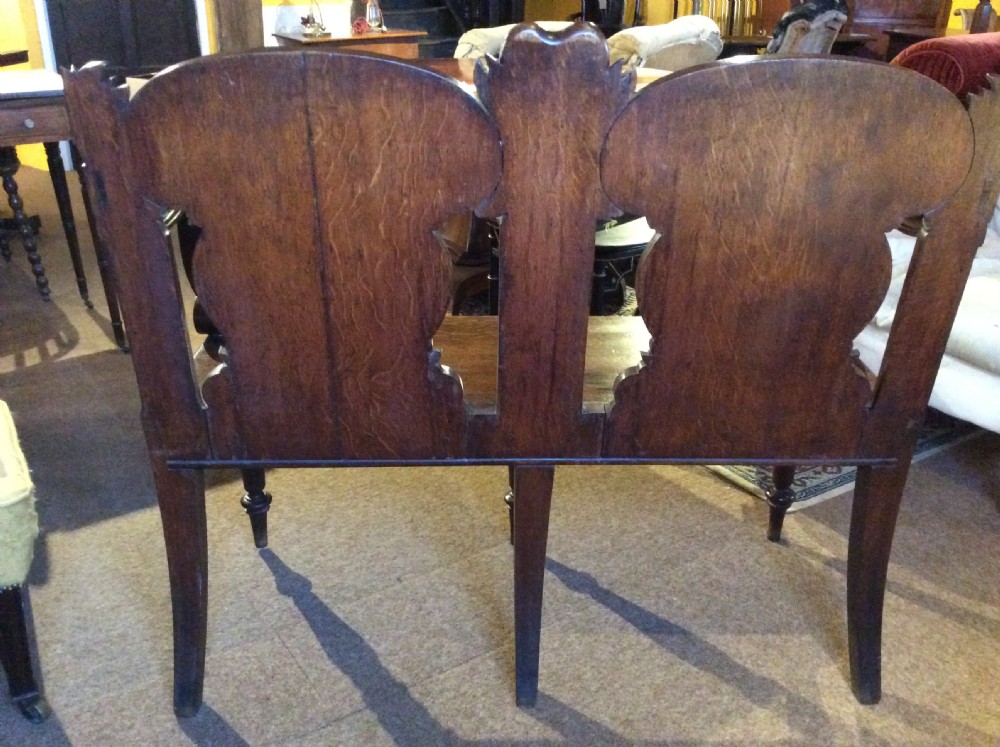 A 19thC carved oak bench View IV