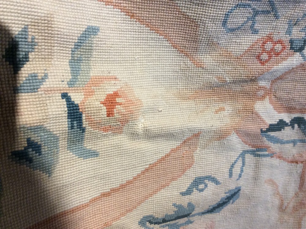 A French handmade tapestry wool rug. View VI
