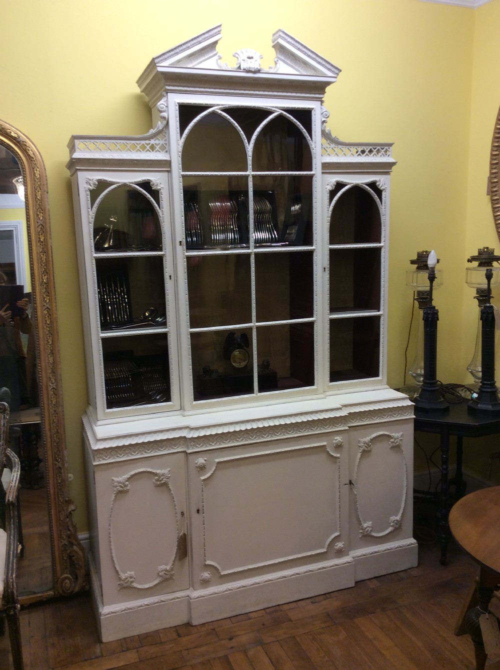 A 19thC Chippendale revival bookcase View VII