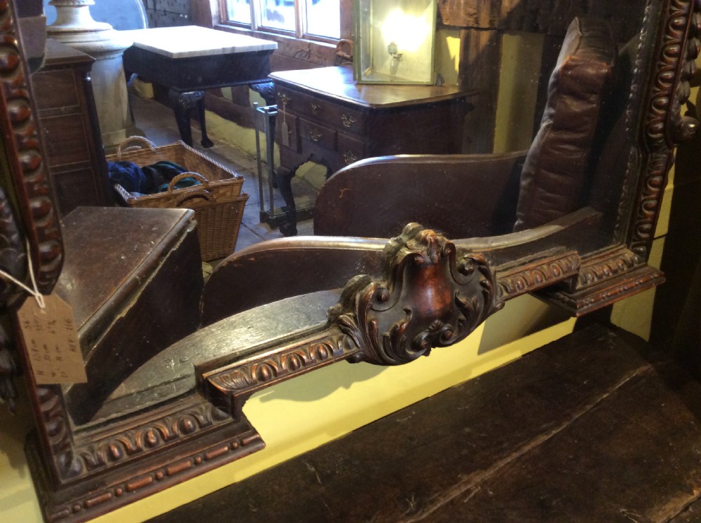 Victorian Walnut carved mirror, c.1850 View IX