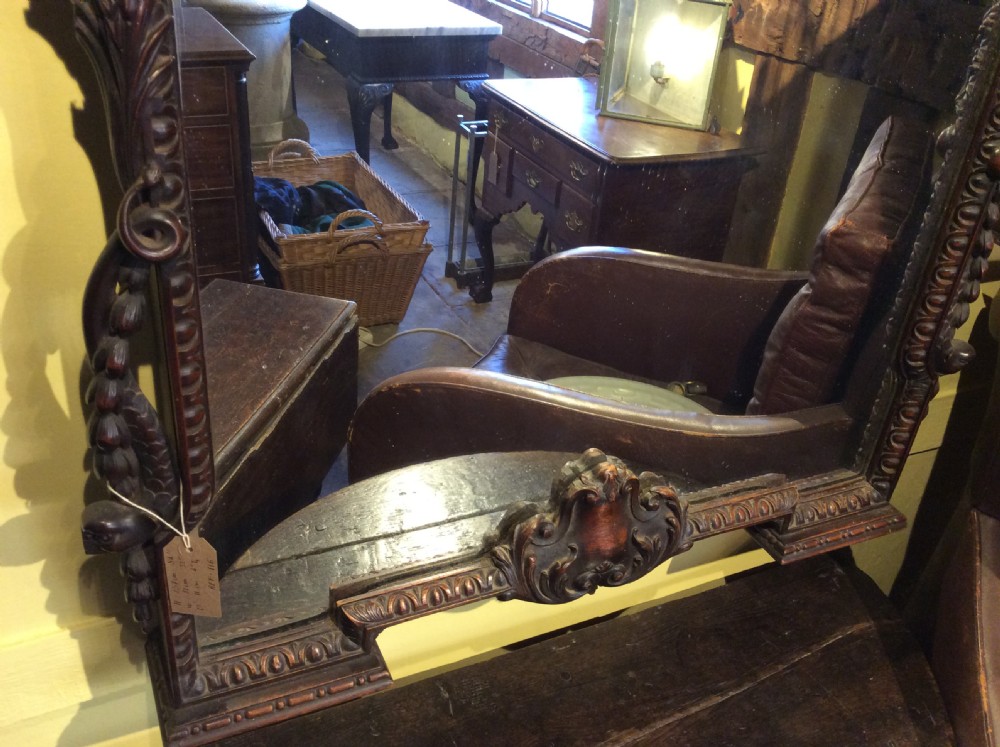Victorian Walnut carved mirror, c.1850 View XII