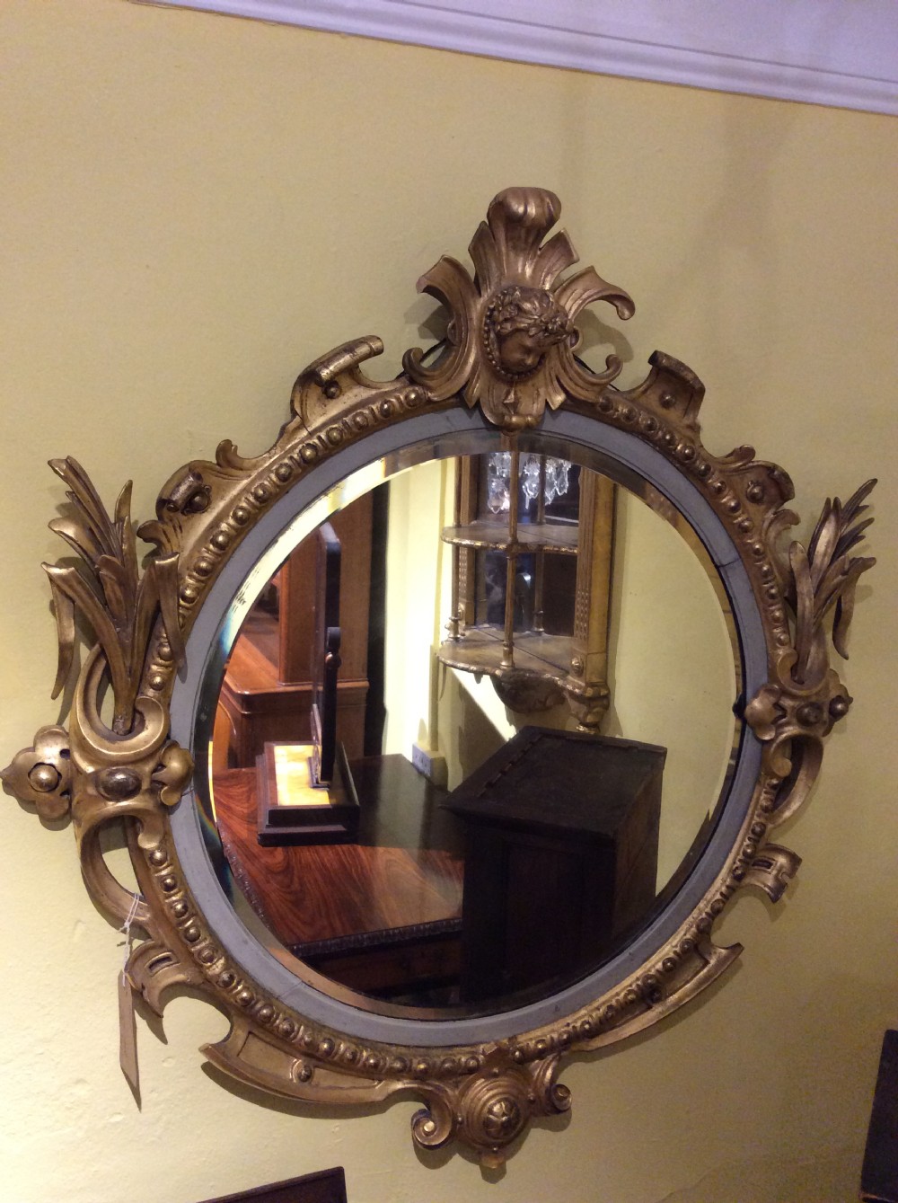 A 19thC English gilt mirror View III