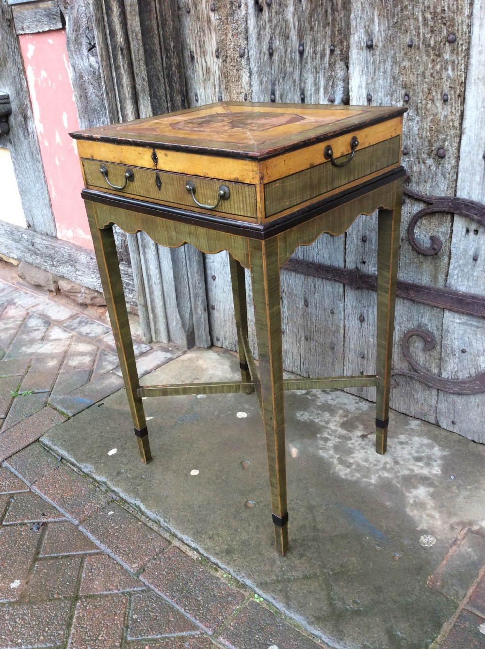 An 18thC decorated work table View III